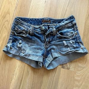 Vanity Jean Shorts distressed style size 26